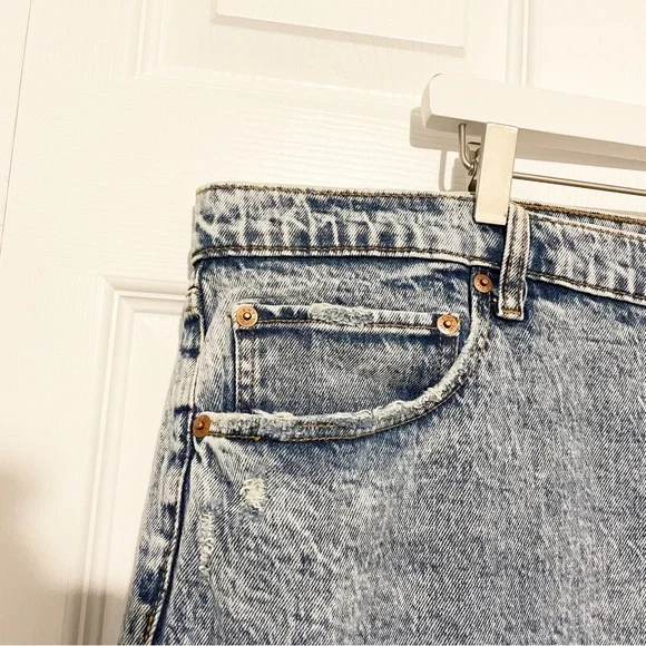 Abercrombie & Fitch The 90s Straight Leg Ultra High Rise Jeans Plus Size 36 22 - Picture 4 of 10
